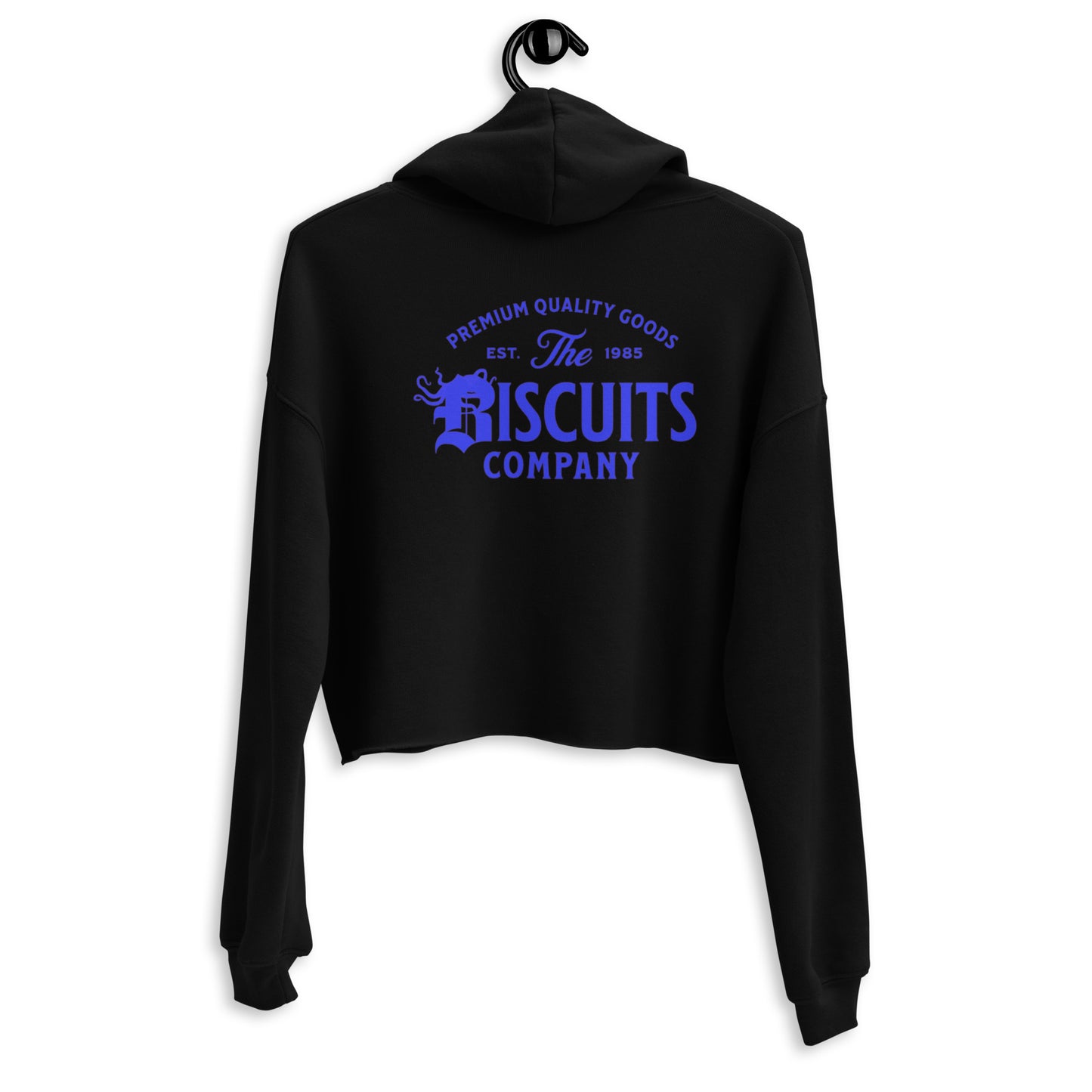 Blue Goth by the Sea Crop Hoodie